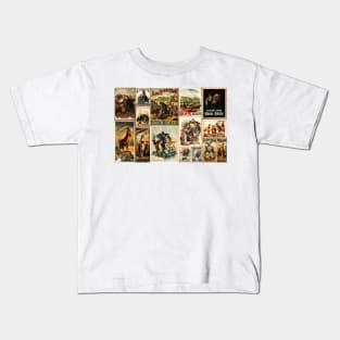 Vintage Bock Beer Posters Collage Kids T-Shirt